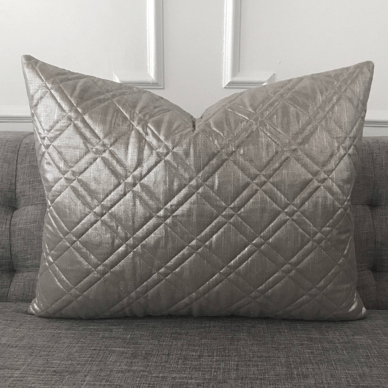 Gold Metallic Matelasse Sham Pillow Cover 20 X 25 Etsy