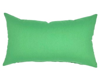 Verde Turquesa Lumbar Pillow Cover