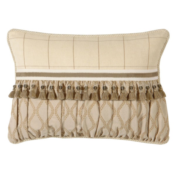 Beaded Lumbar Pillow Etsy