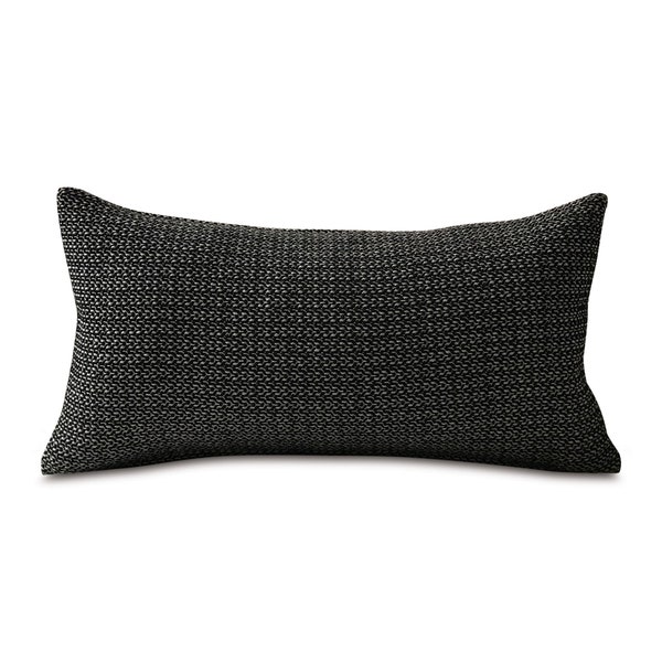 Black Lumbar Pillow Etsy