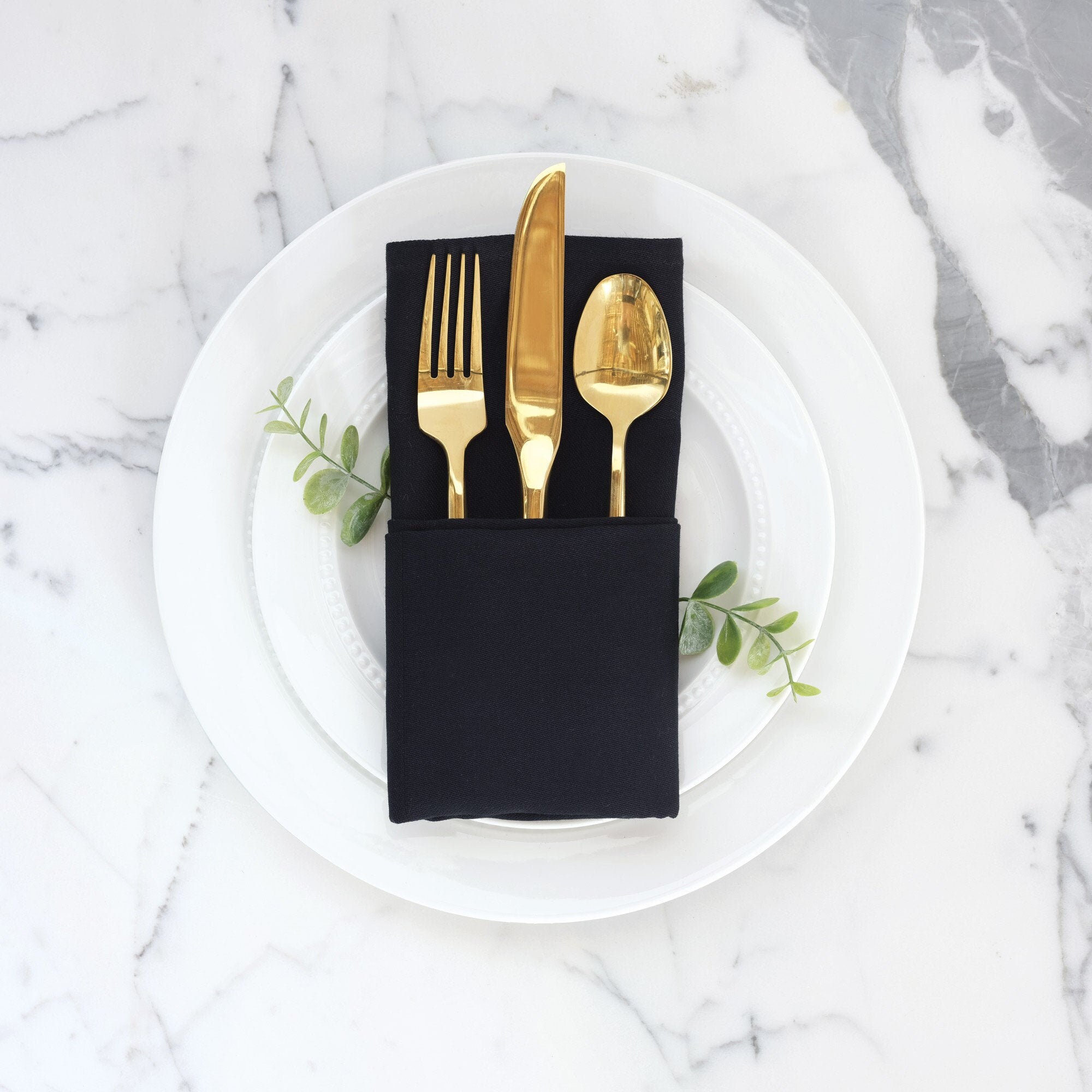 Black Cotton Napkin 21 x 21 Set of Cloth Napkins Etsy