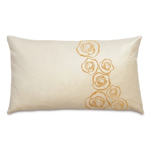 13&quot; x 22&quot; Gold Bouquet Decorative Pillow Cover