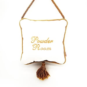White 100% Velvet Door Hanger 6x6