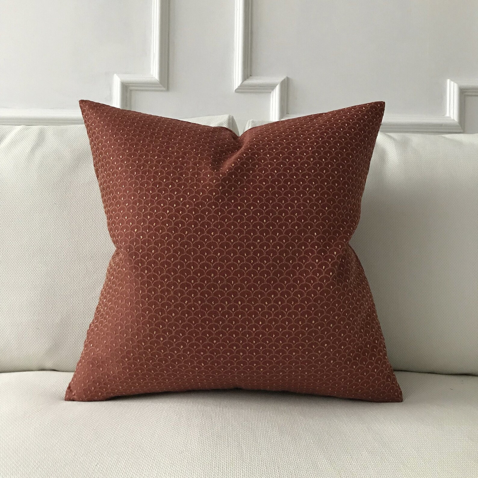 Burgundy and Gold French Geometric Throw Pillow Cover 22 Etsy