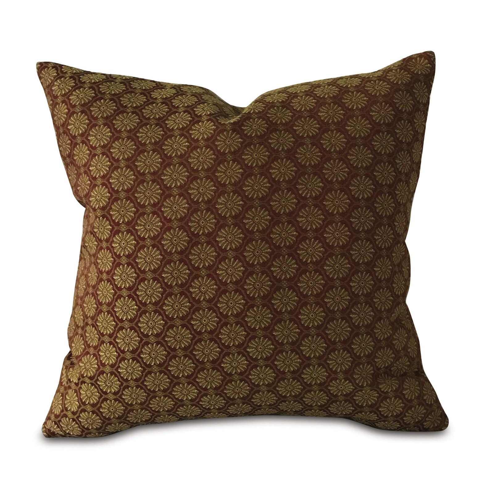 Burgundy and Gold Ethnic Decorative Pillow Cover Size Etsy