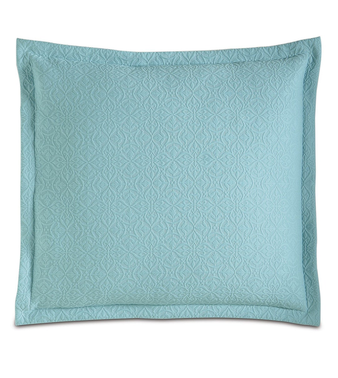 Aqua Matelassé Euro Sham Cover 27x27 Etsy