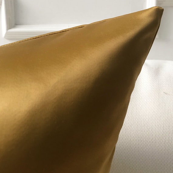 Gold silk throw pillows new arrivals