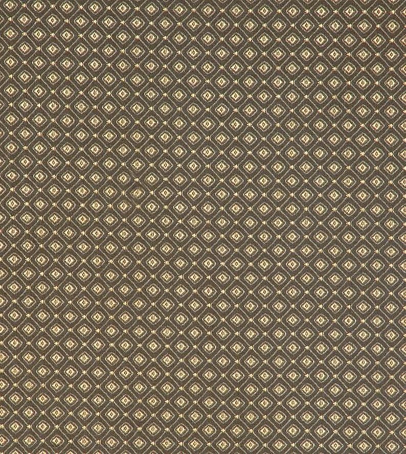 Gold Diamond Patterned Upholstery Fabric