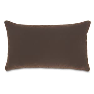 Luxury Mohair Decorative Pillow Cover in Chocolate