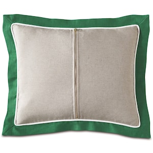 Preppy Kelly Green Decorative Pillow Cover 15" x 18"