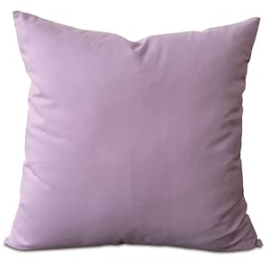 Lilac Solid Throw Pillow Cover 22&quot;x22&quot;