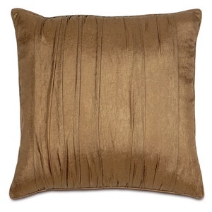 Gallina Ruched Metallic Gold Euro Sham 27x27