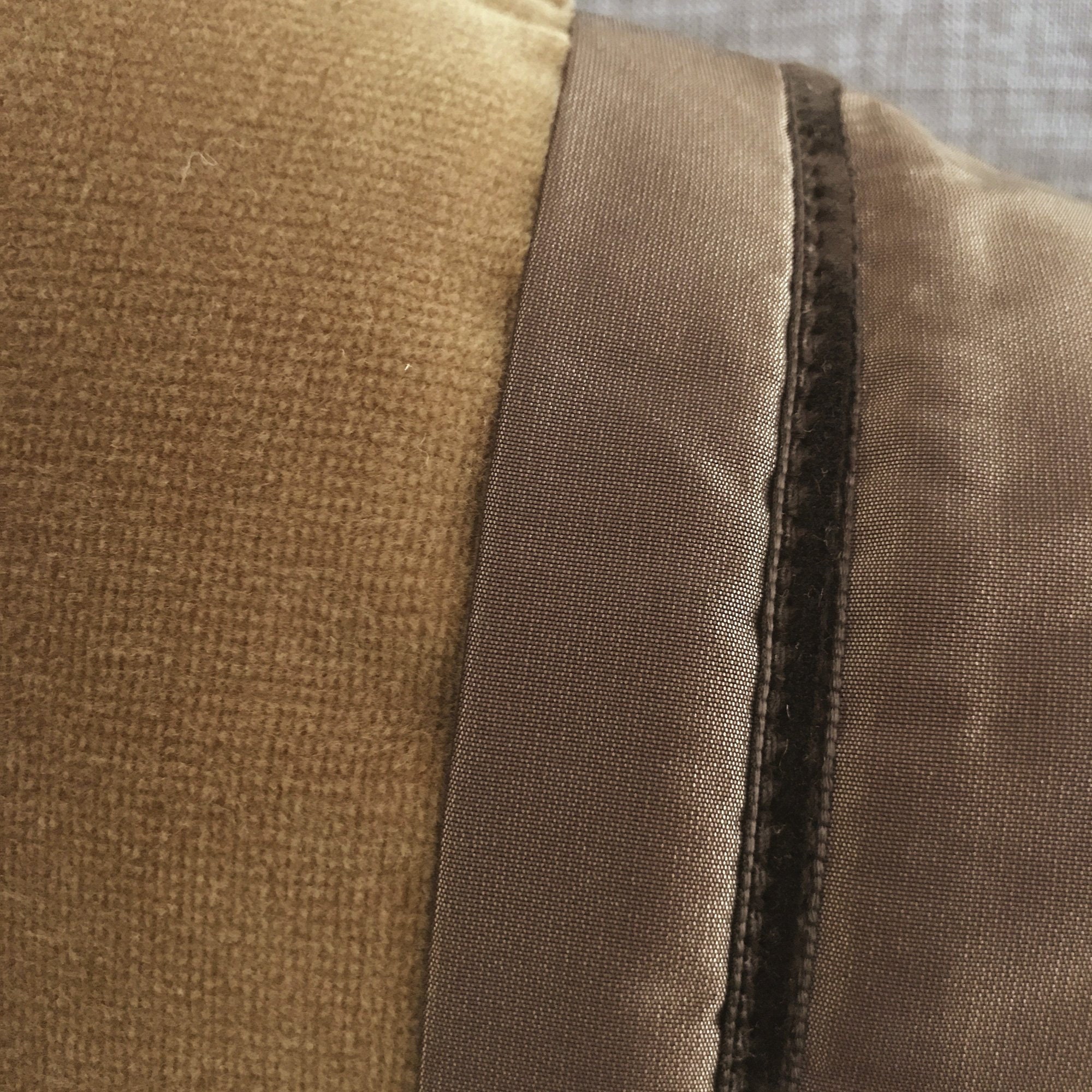 Camel Velvet Silk Color Block Decorative Pillow Cover 11 Etsy