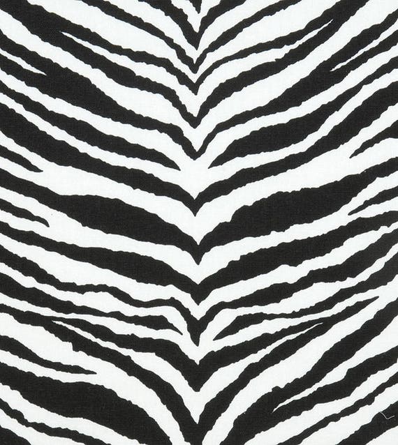 Black White Zebra Print Broadcloth Fabric | Etsy