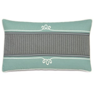 Minty Smoke Decorative King Sham Cover 21&quot; x 37&quot;