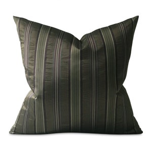 Gentleman Striped Throw Pillow Cover 24x24