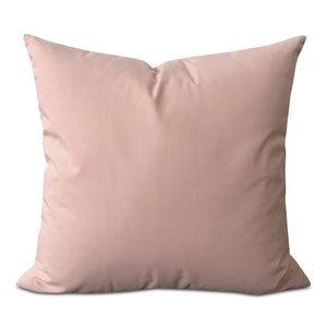 Salmon Pink Solid Throw Pillow Cover 22&quot;x22&quot;