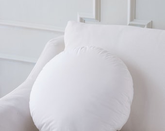 Pillow Insert - 12Dx2 Round Pillow Insert - Poly/Feather/Blend - Plankroad Home Decor