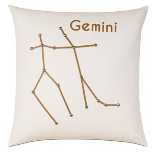 Gemini Constellation Decorative Pillow Cover 20&quot; x 20&quot;