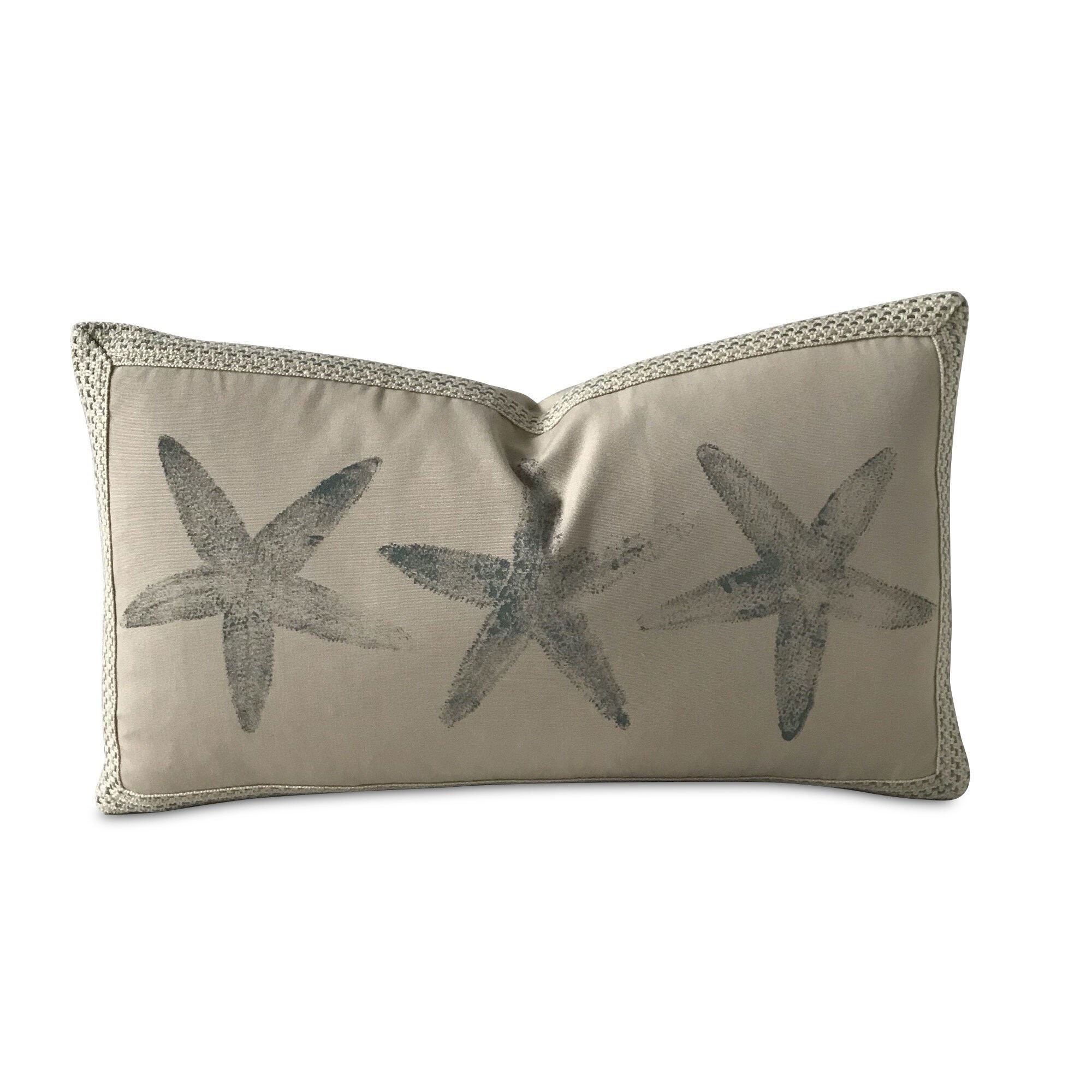 Block Printed Starfish Outdoor Lumbar Pillow Cover 13x22 Etsy