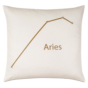 Aries Constellation Throw Pillow Cover 20x20