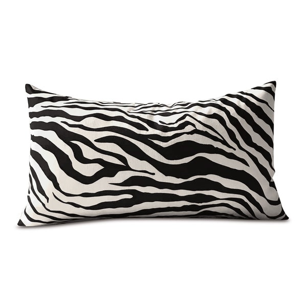 Zebra Lumbar Pillow Etsy