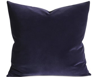 Grape Velvet Decorative Pillow Cover - 2 Sizes