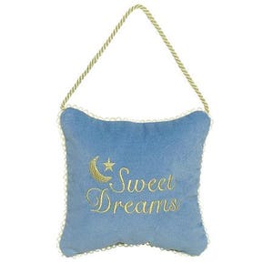 DREAM DOOR HANGER | Velvet Door Hanger | Pure Opulence | White 100% Velvet Door Accessory (6x6) | Elevate Your Home's Style