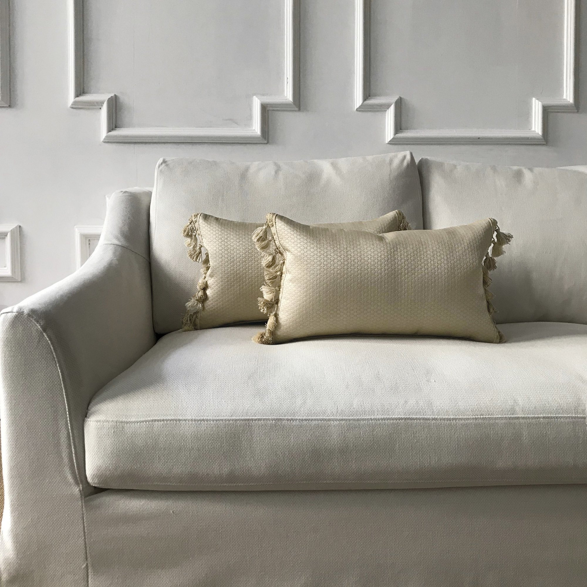 Metallic Taupe Textured Solid Lumbar Pillow Cover Etsy 日本