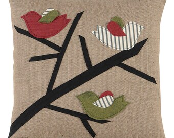 Nature's Caroling Decorative Pillow Cover 18" x 18"