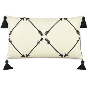 Scalemandre Hand-Painted Lumbar Pillow Cover 13x22