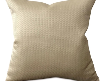 Taupe Textured Decorative Pillow Cover