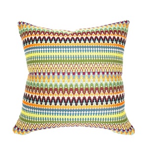 Multicolor Striped Throw Pillow Cover 20x20