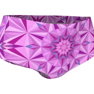 Pink Diamond Mini Shorts: Rave Festival Yoga Bottoms