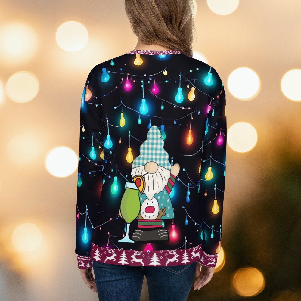 Discover Funny and Ugly Christmas Sweatshirt, Ugly Christmas Sweater, funny Christmas gift, psychedelic Christmas