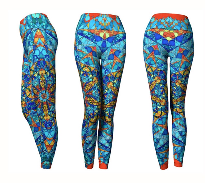 Workout Leggings Yoga Pants Womens Yoga Leggings Colorful Leggings Yoga Leggings Blue Yoga Leggings Yoga Clothing Leggings Women