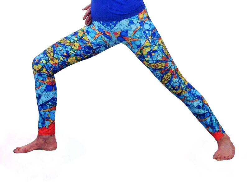Workout Leggings Yoga Pants Womens Yoga Leggings Colorful Leggings Yoga Leggings Blue Yoga Leggings Yoga Clothing Leggings Women