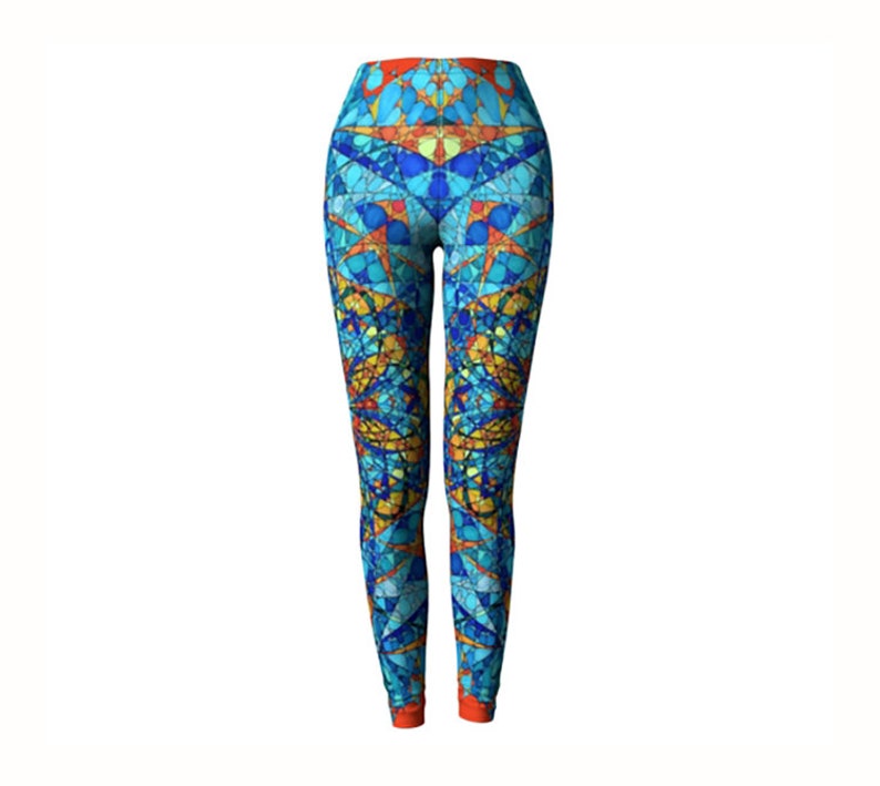 Workout Leggings Yoga Pants Womens Yoga Leggings Colorful Leggings Yoga Leggings Blue Yoga Leggings Yoga Clothing Leggings Women