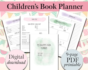 Children's Book Planner PDF Printable