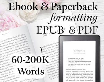 60-200K Words FICTION Book Formatting