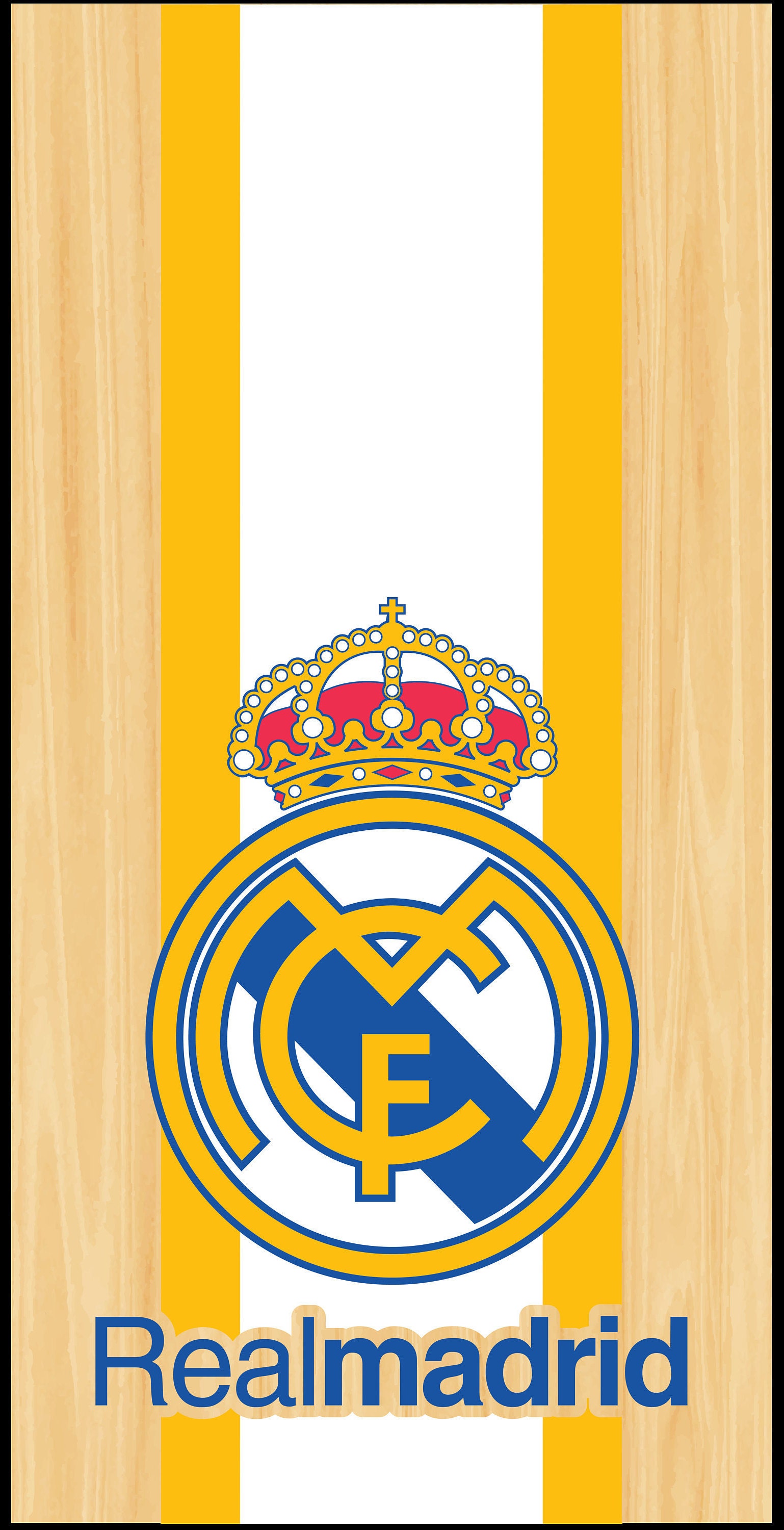 Real Madrid FC White & Gold Vinyl Decals Full Board Graphics Etsy