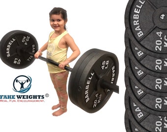 Fake Weights Gym Props – Tradeshow Booth Exhibit Display Idea – Photo Video Movie Fitness Prop