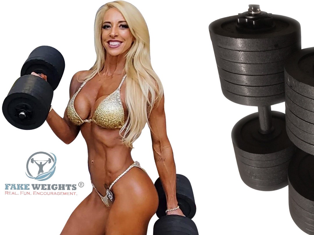 Fake Weights 18 Dumbbell one Etsy