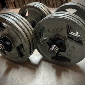 Adjustable Dumbbell Weights - 80 lb Total Weight with Shipping