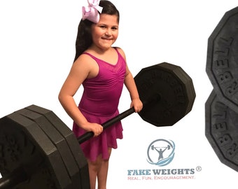 FAKE WEIGHTS - Hex 12-sided 45 lb Replica Styrofoam Weights - No Returns Read Description