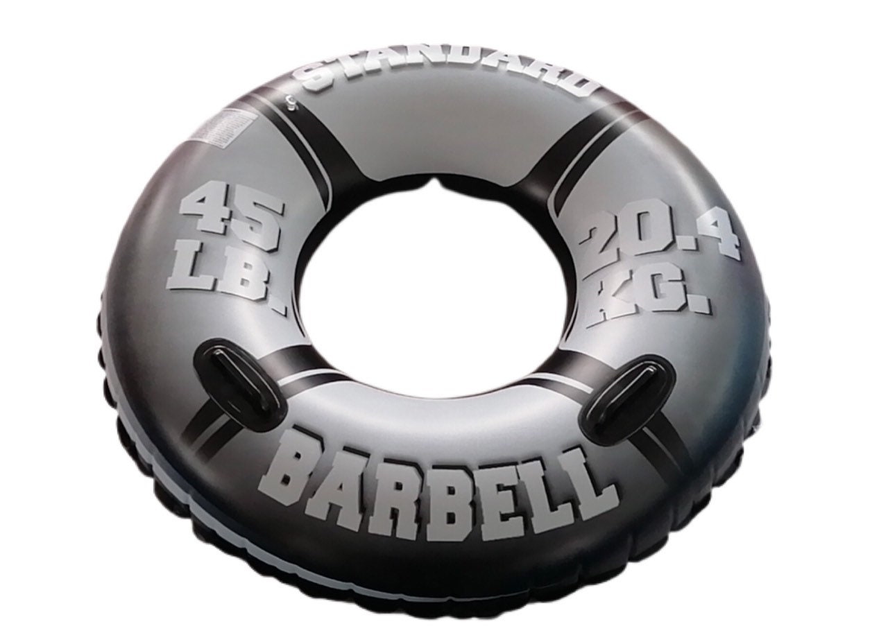 Two 2 Barbell Fitness Swim Pool Float Floatie Etsy