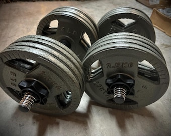Adjustable Dumbbell Weights - 80 lb Total Weight with Shipping