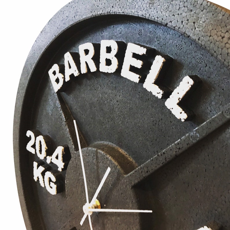 Weight Plate Wall Clock Etsy