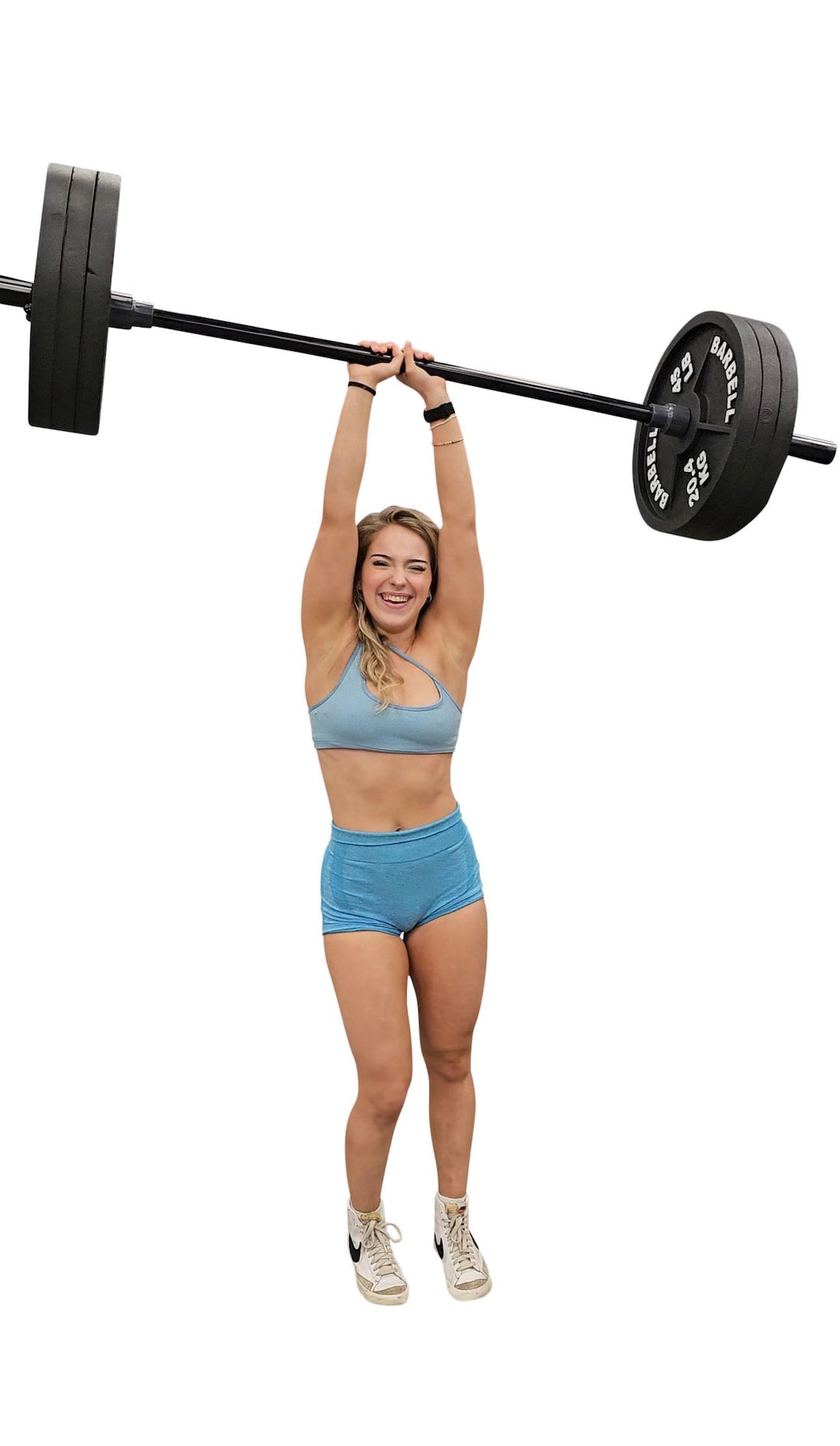 Pesas falsas: poliestireno expandido de 45 libras, tres (3) pares de discos  para No se aceptan México