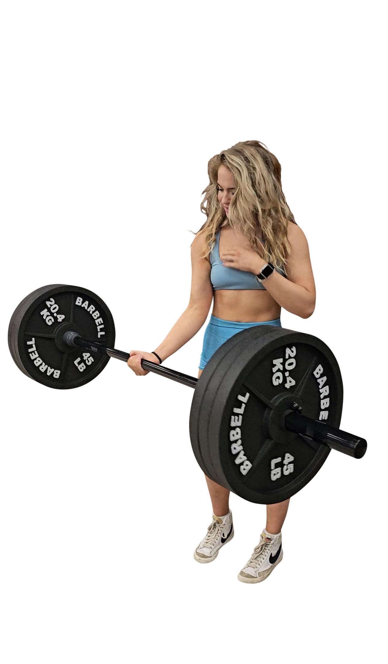 フェイクウェイト - 発泡スチロール製 45ポンド バーベルプレート3組